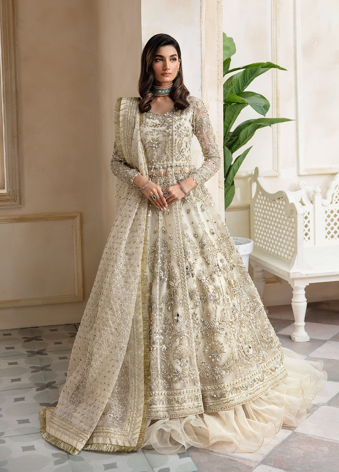 Red Silk Frock Gown Lehenga Pakistani Wedding Dresses | Pakistani bridal  dresses, Bridal dresses pakistan, Beautiful pakistani dresses
